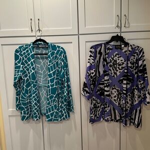 Final markdown! Size Large bundle Susan Graver Cardigan & Bob Mackie